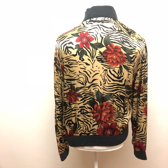Spencer Jeremy Floral Tiger Print Bomber J… - Picture 4 of 4